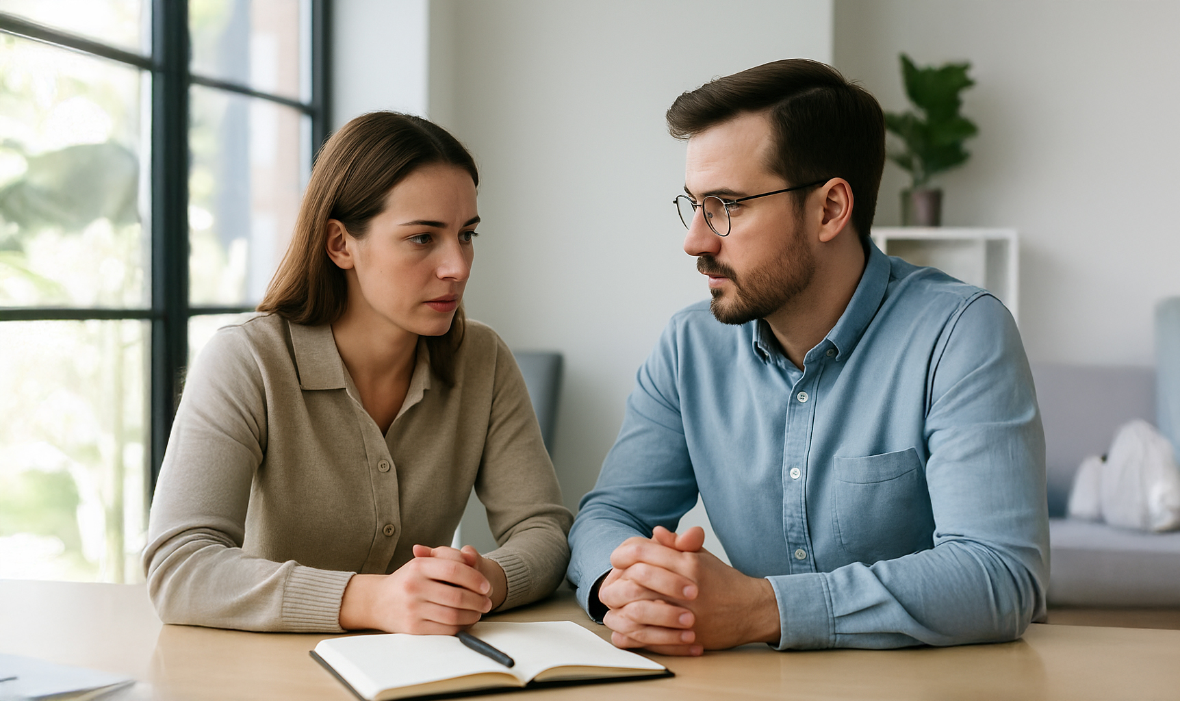Calm divorce consultation session during the foundation phase in South Africa